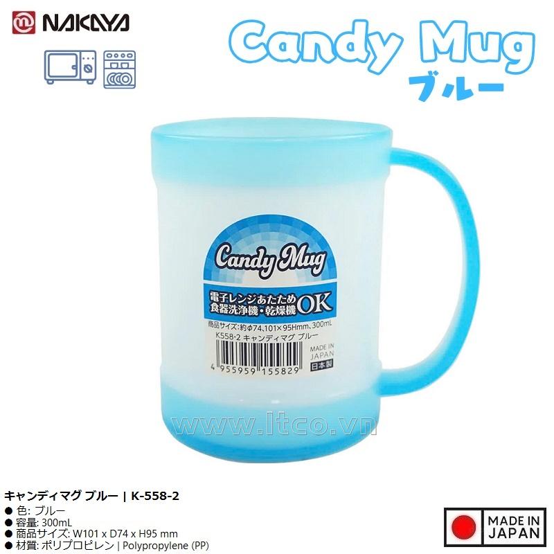 Cốc uống nước Nakaya Candy Mug 300ml - Blue