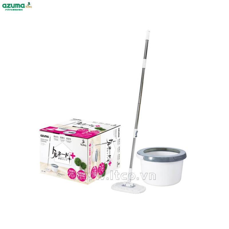 Bộ chổi lau nhà lốc xoáy 360 độ Azuma Nhật Bản - Trắng