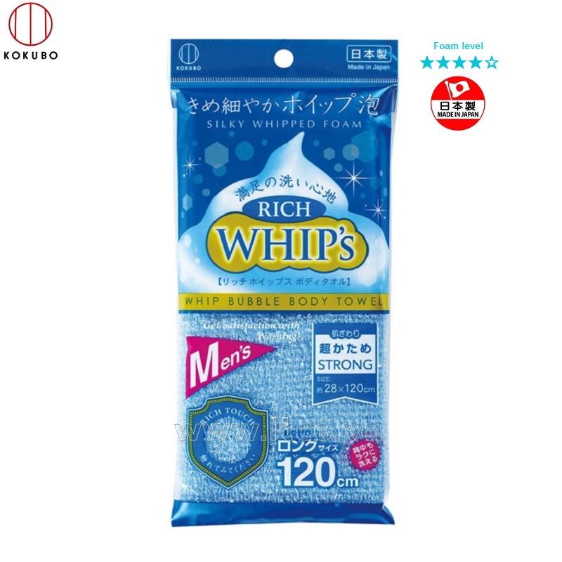 Khăn tắm tạo bọt Whip's dành cho Nam