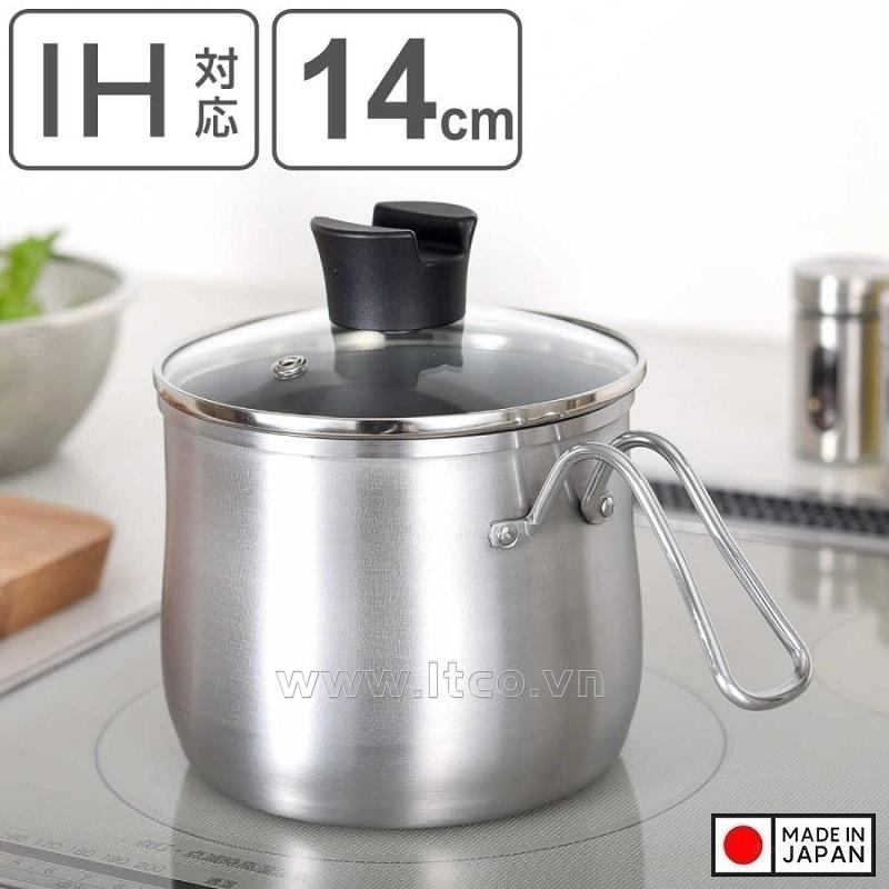 Bộ nồi inox đa năng dùng cho bếp từ Ernest Ippinbutsuso Ø14cm