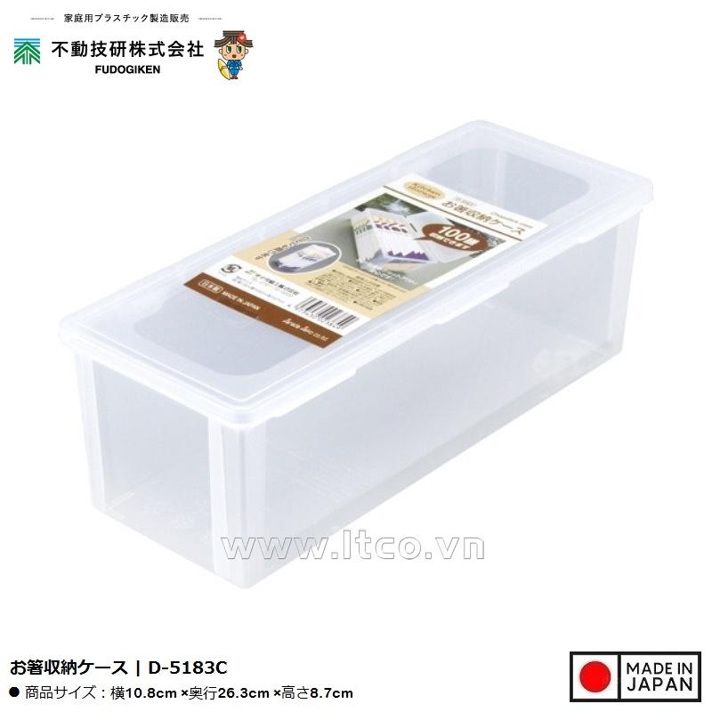 Hộp đựng đũa thìa nắp khóa Chopstick Case 1.6L