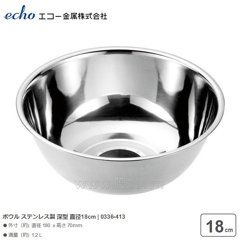 Tô tròn Inox Metal Ø18cm