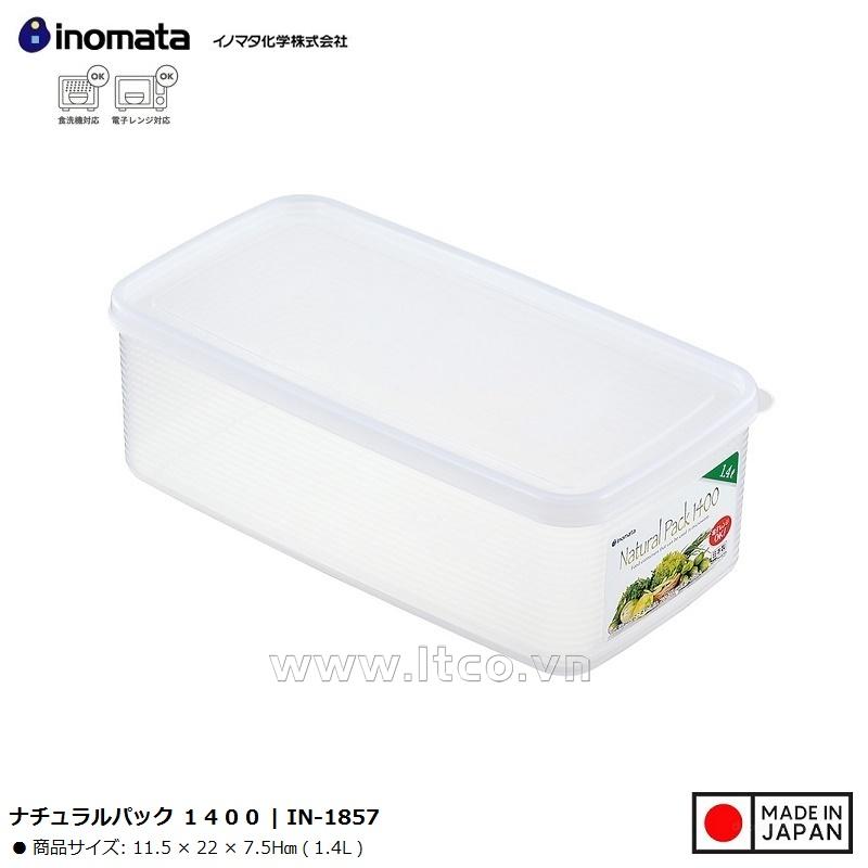 Hộp thực phẩm Inomata Natural Pack 1400ml