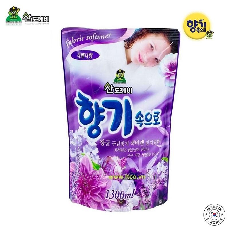 Nước xả mềm vải Sandokkaebi 1300ml - Lavender