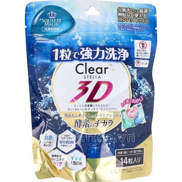 Túi 14 viên giặt xả Squeeze Magic 3D