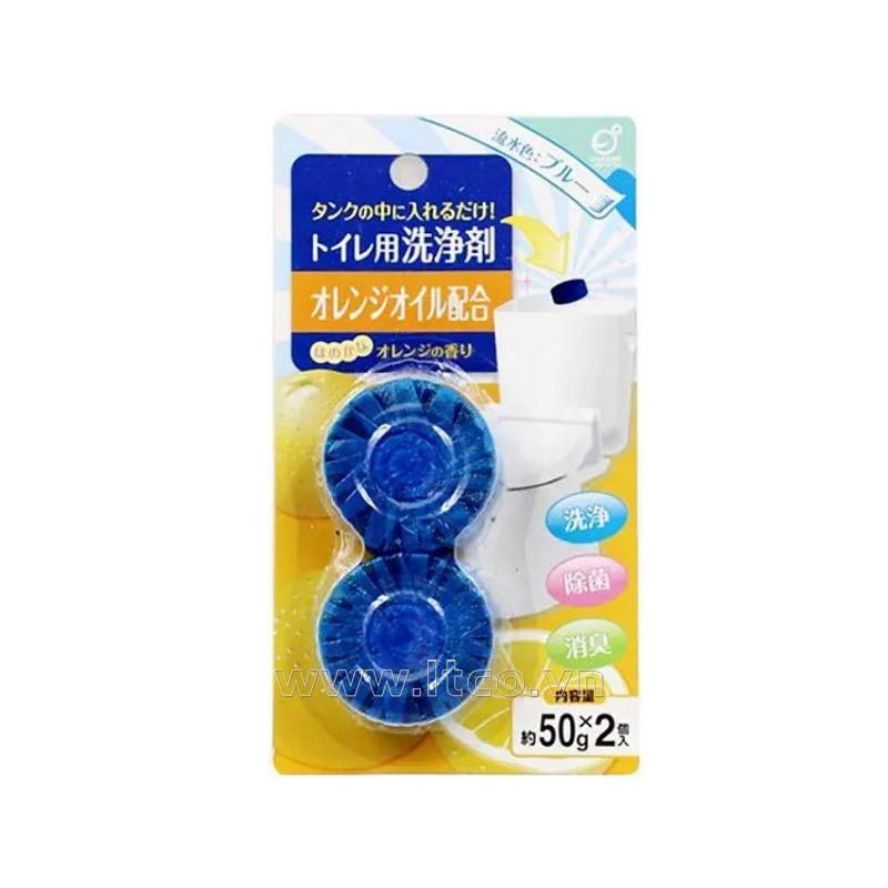 Viên thả bồn cầu diệt khuẩn, hương Orange - 2 viên 50g/ vỉ