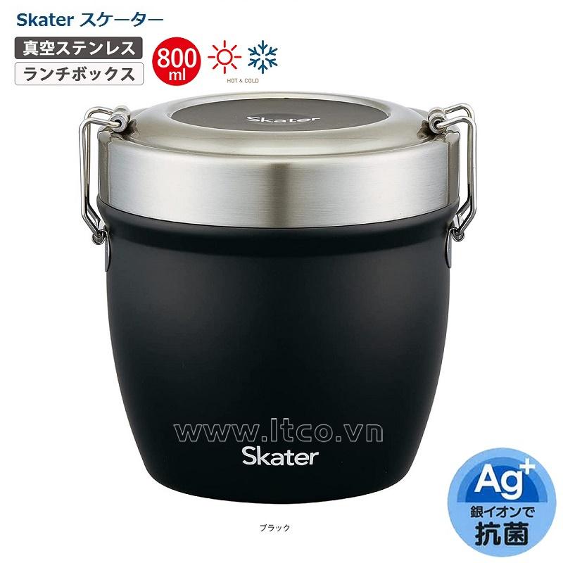 Camen inox giữ nhiệt kháng khuẩn Ag+ Skarter 830ml - Màu đen