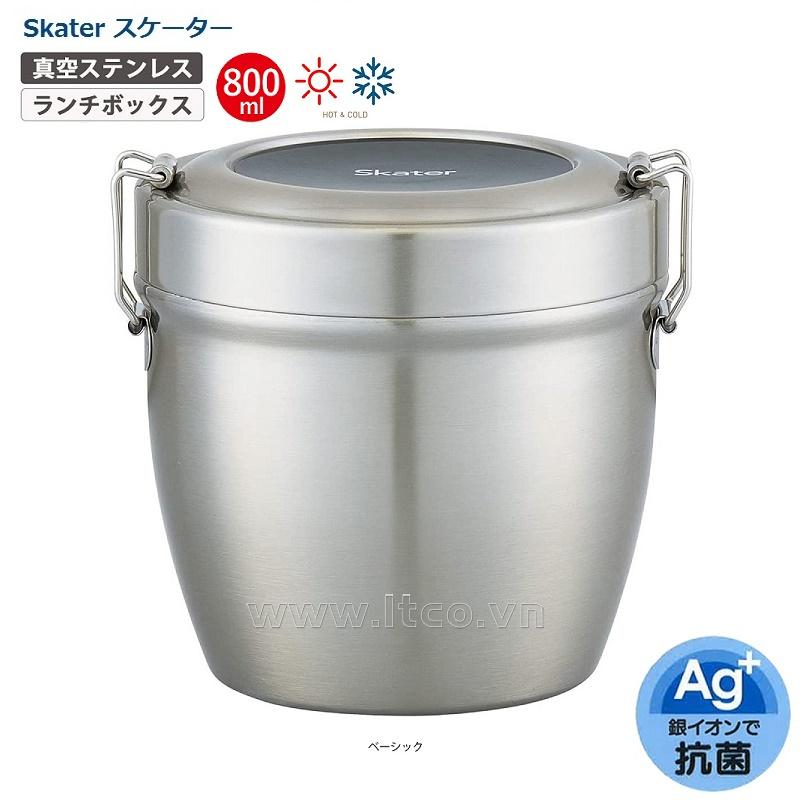 Camen inox giữ nhiệt kháng khuẩn Ag+ Skarter 830ml - Màu xám