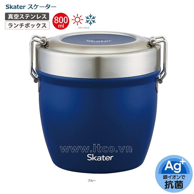 Camen inox giữ nhiệt kháng khuẩn Ag+ Skarter 830ml - Màu xanh