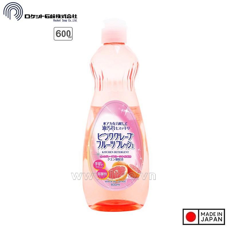 Nước rửa chén bát Rocket Soap 600ml - Hương Bưởi