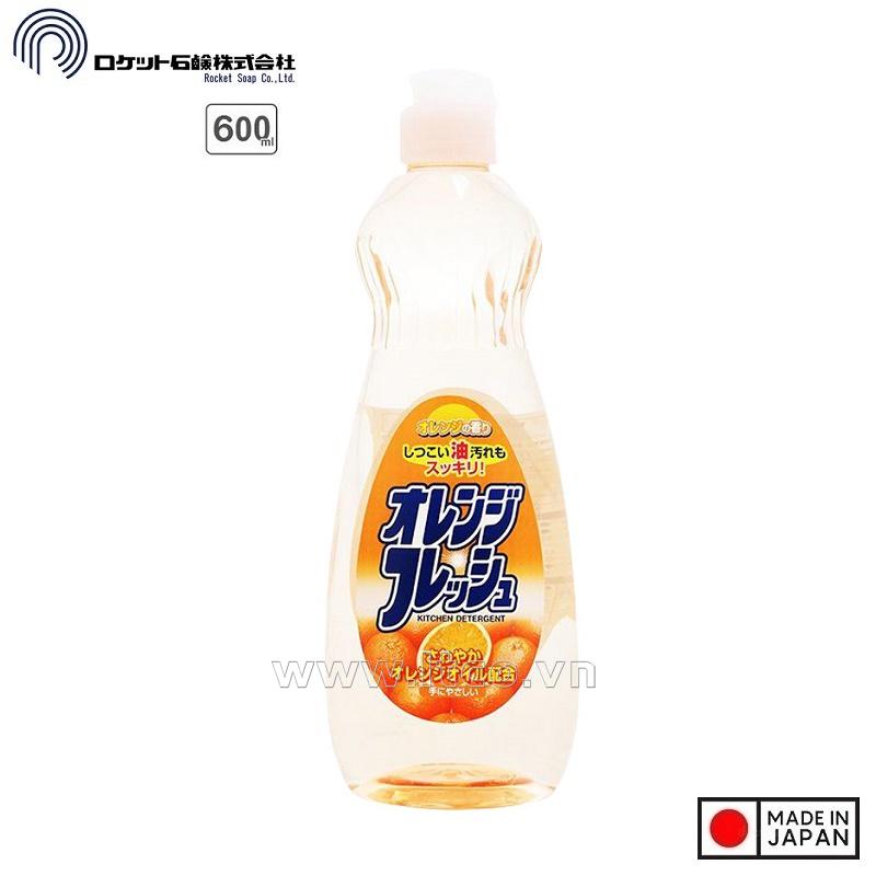 Nước rửa chén bát Rocket Soap 600ml - Hương cam