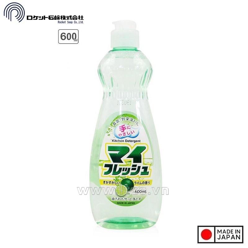 Nước rửa chén bát Rocket Soap 600ml - Hương chanh