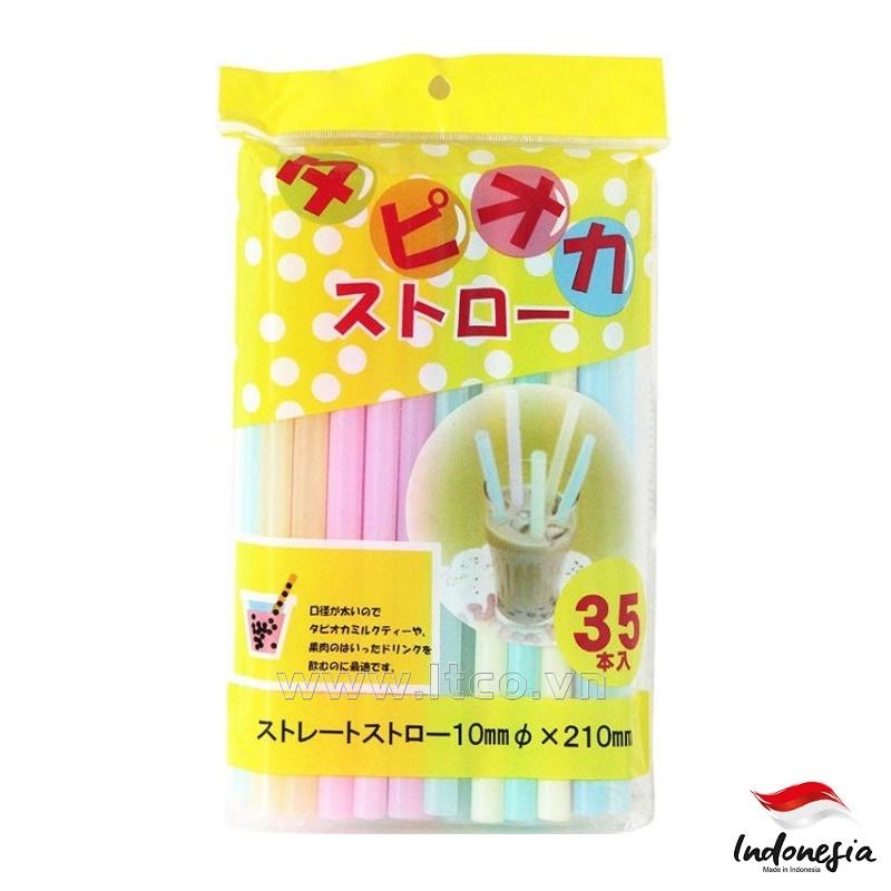 Set 35 ống hút trà sữa Hashiba Ø10x210mm