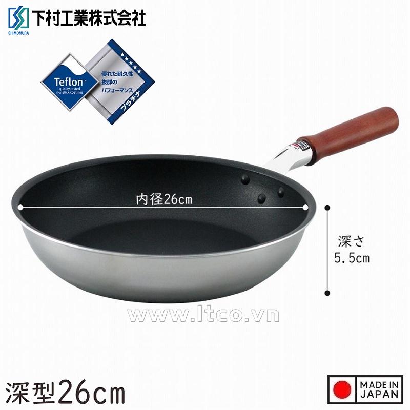 Chảo chống dính siêu nhẹ đáy từ Teflon Ø26cm