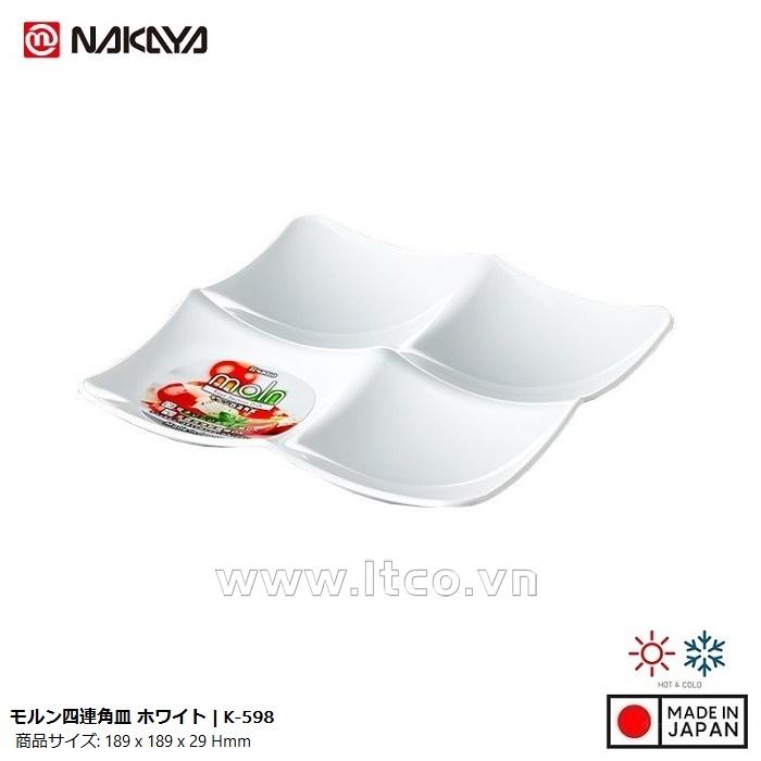 Đĩa đựng nước chấm 4 ngăn Nakaya Moln