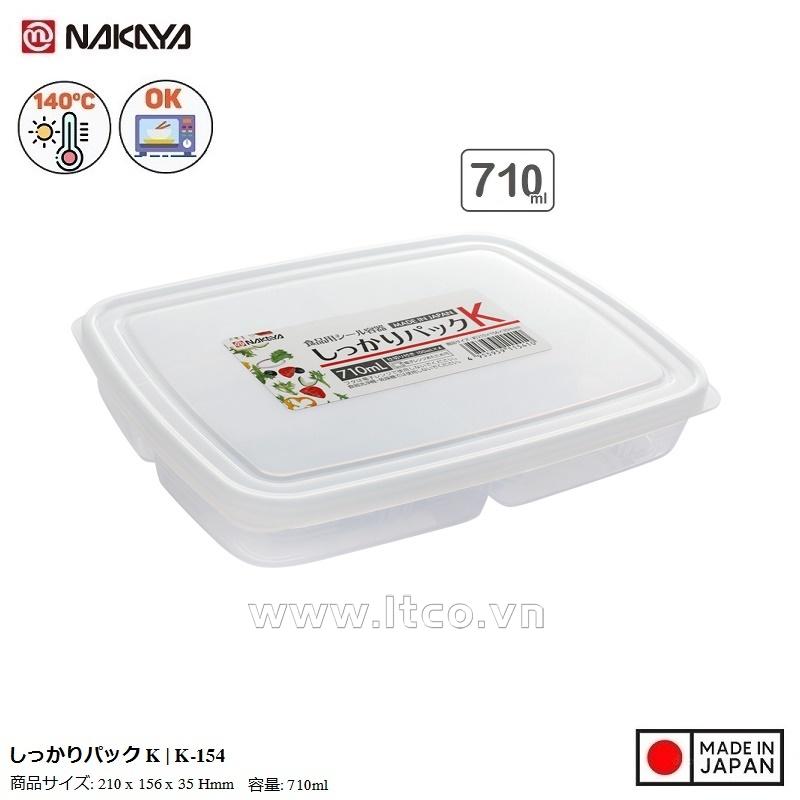 Hộp đựng thực phẩm chia ngăn Nakaya Pack K 710ml
