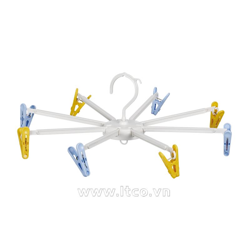 Móc chùm 8 kẹp màu trắng
