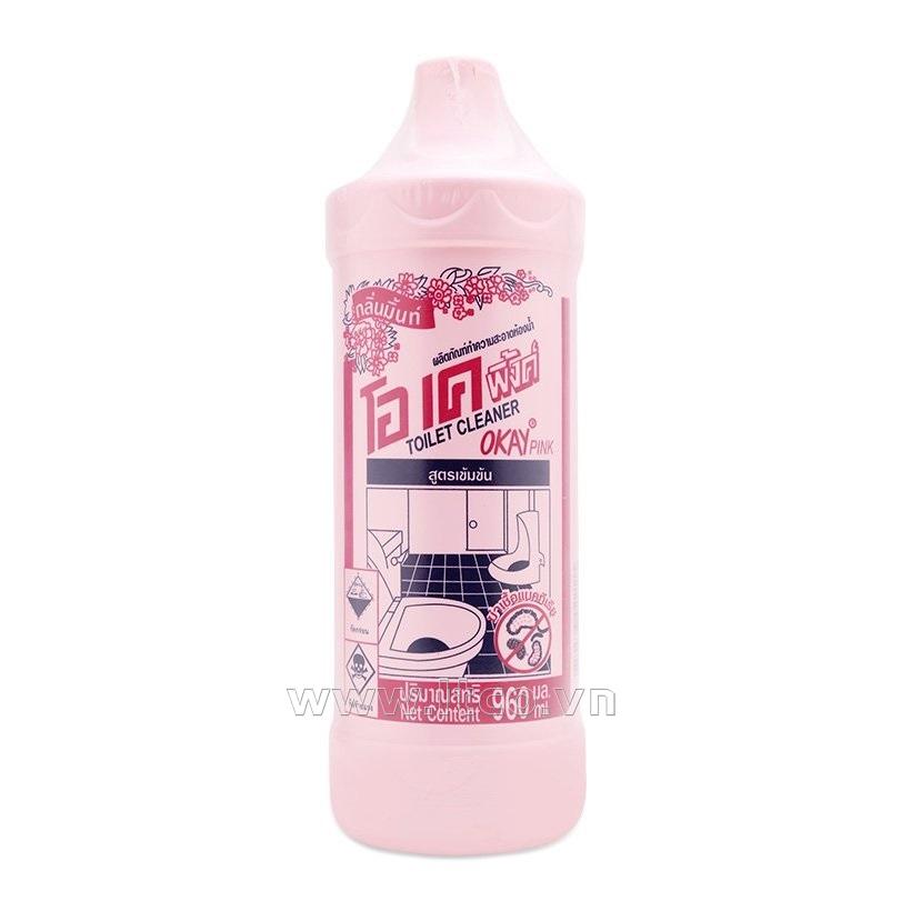 Nước tẩy Toilet Okay Pink - chai 960ml (Hồng)