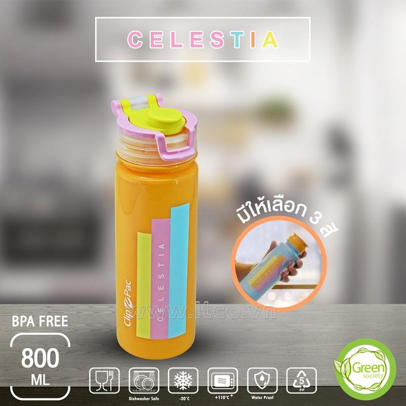 Bình nước có ống hút Celestia 800ml