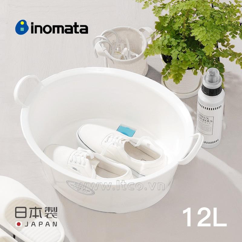 Chậu nhựa tròn Inomata Wash Tub 12 lít