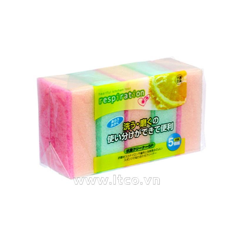 Set 05 miếng mút rửa chén bát
