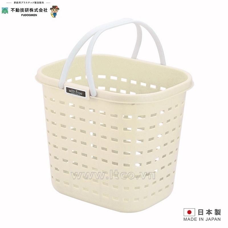 Giỏ đựng đồ không nắp - Màu trắng kem