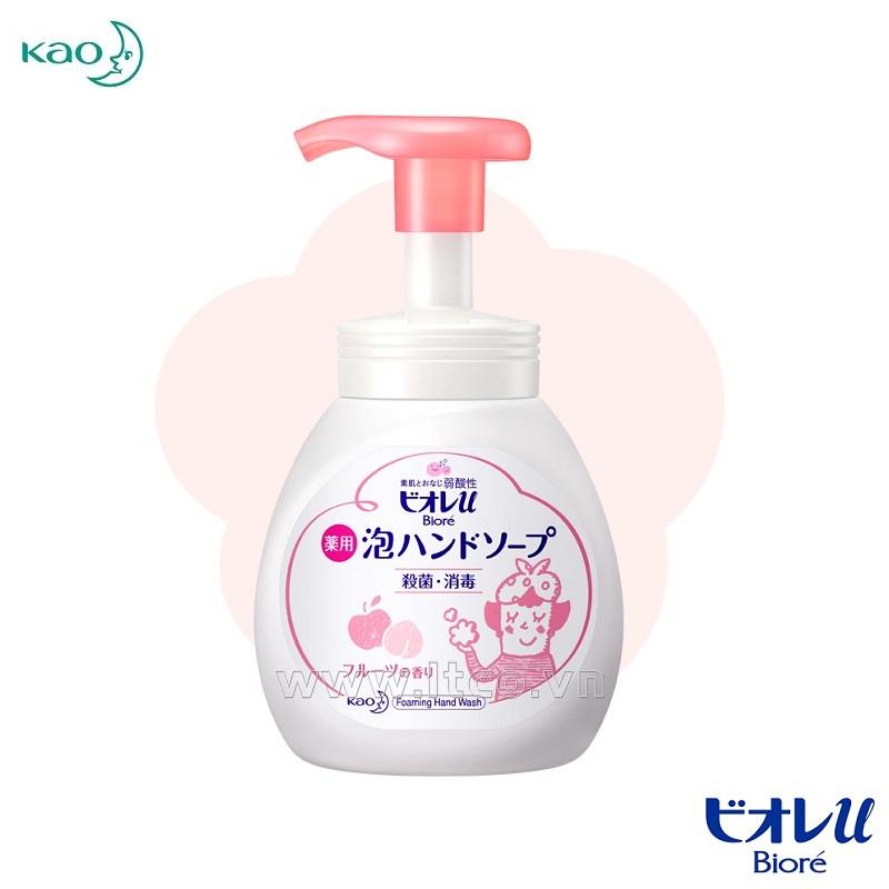 Nước rửa tay tạo bọt kháng khuẩn Bioré 250ml - Fruits