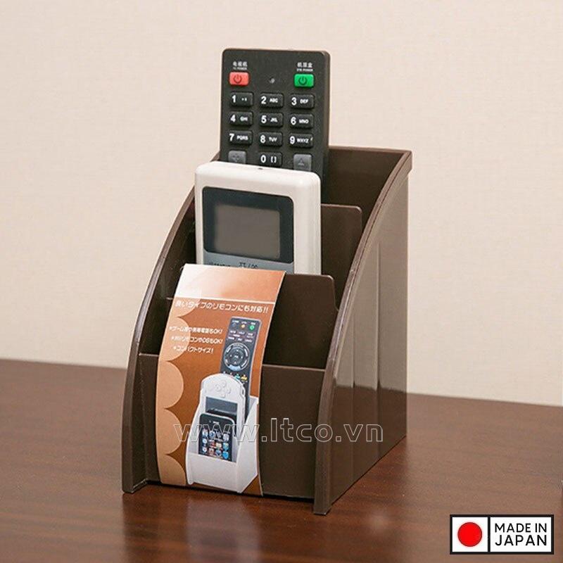 Khay đựng điều khiển/ remote 3 ngăn Yamada - Màu nâu