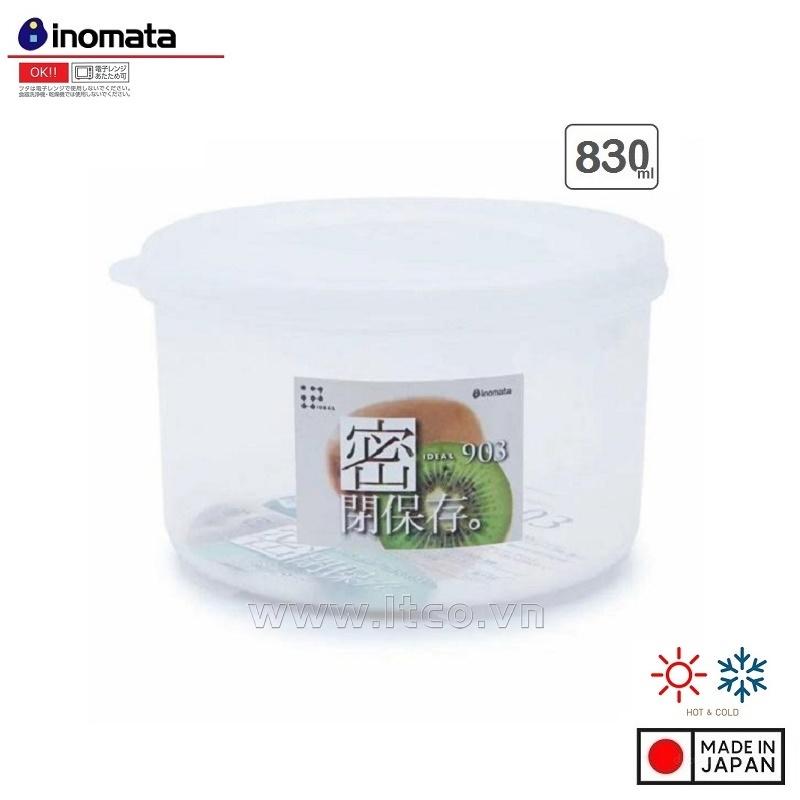 Hộp nhựa đựng thực phẩm hình tròn 830ml