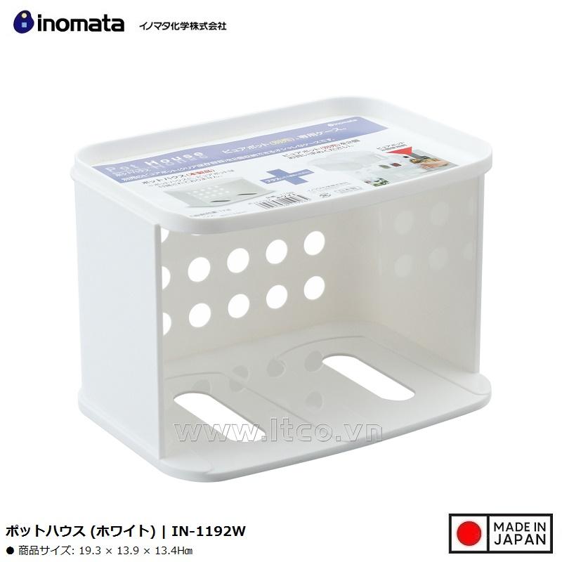 Kệ để đồ nhà bếp Inomata Pot House - Màu trắng
