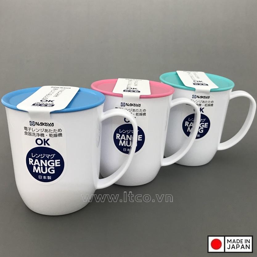 Cốc nhựa Nakaya có nắp 300ml - Pha màu