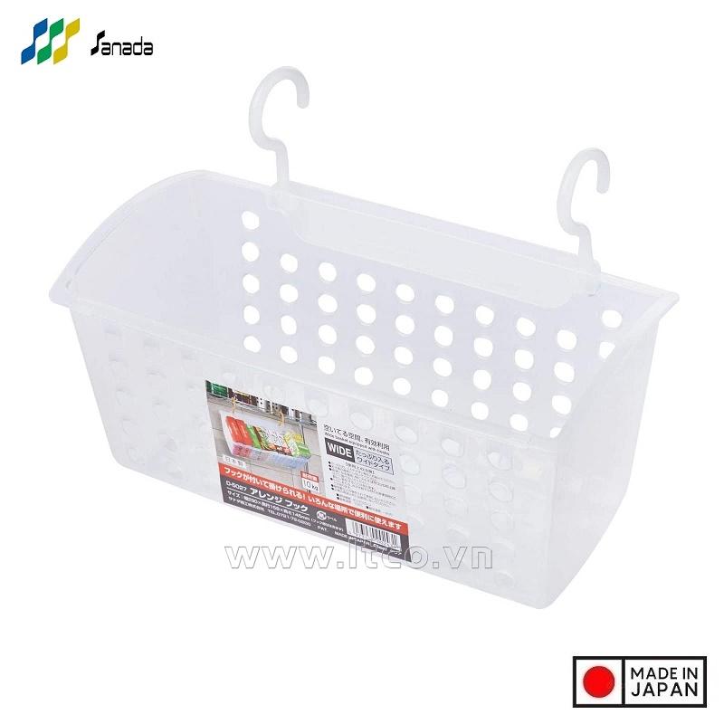 Giỏ nhựa có móc treo tiện tích Sanada Wide