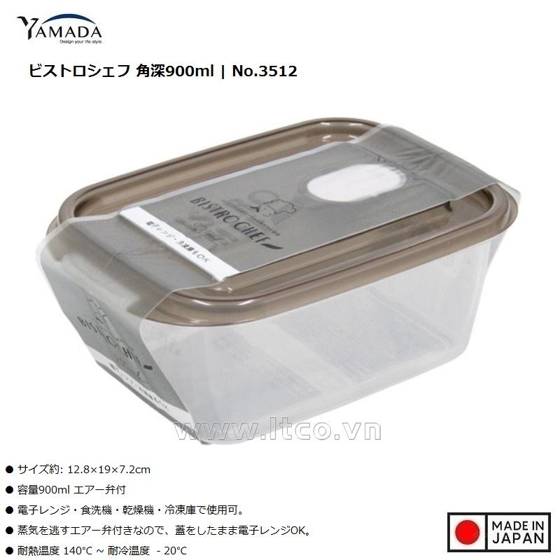 Hộp đựng thực phẩm có nút thông hơi Bistro Chef 900ml