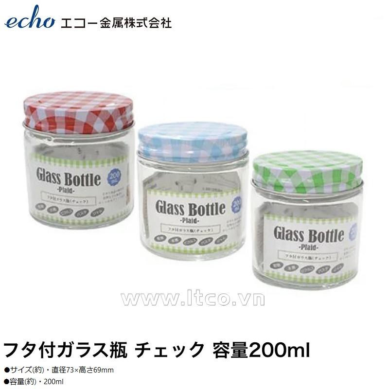 Hũ thủy tinh có nắp Echo Glass Bottle 200ml