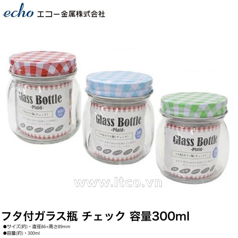 Hũ thủy tinh có nắp Echo Glass Bottle 300ml