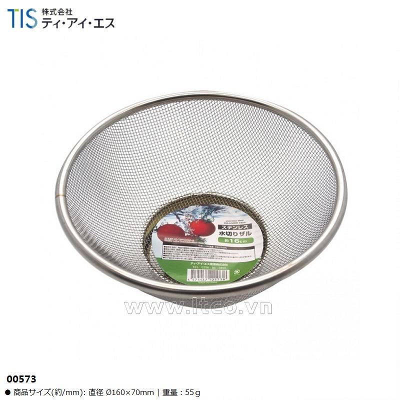 Rổ inox tròn Colander TIS Sangyo Ø16cm