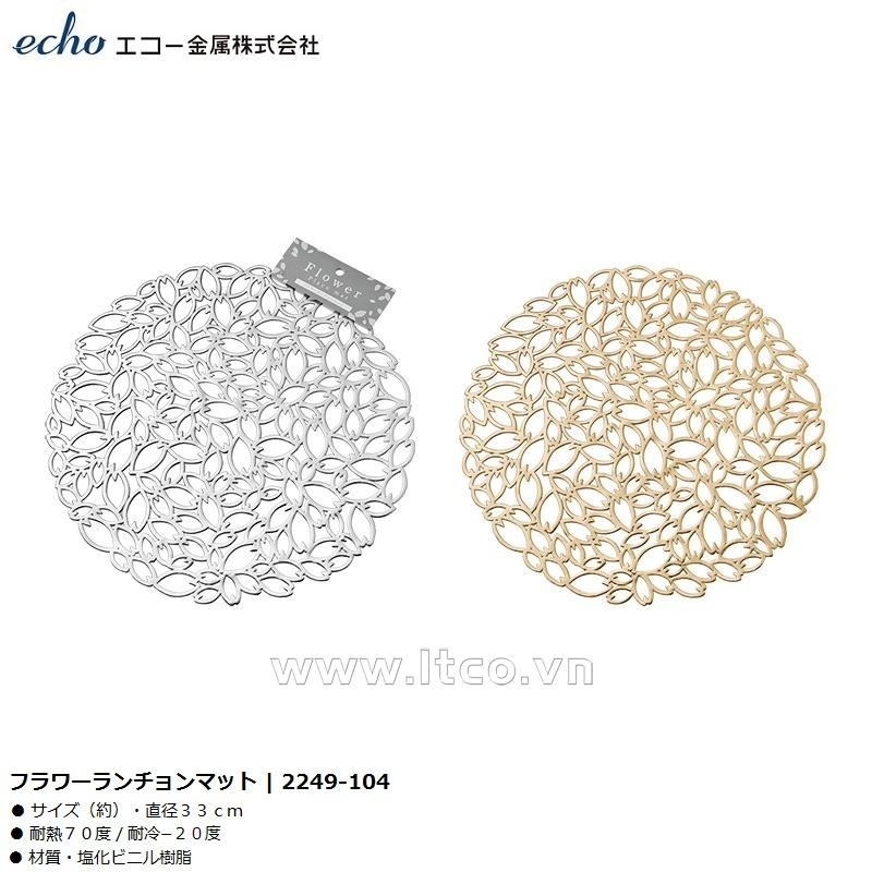 Tấm đế lót bàn ăn hình tròn Echo Flower Ø33cm