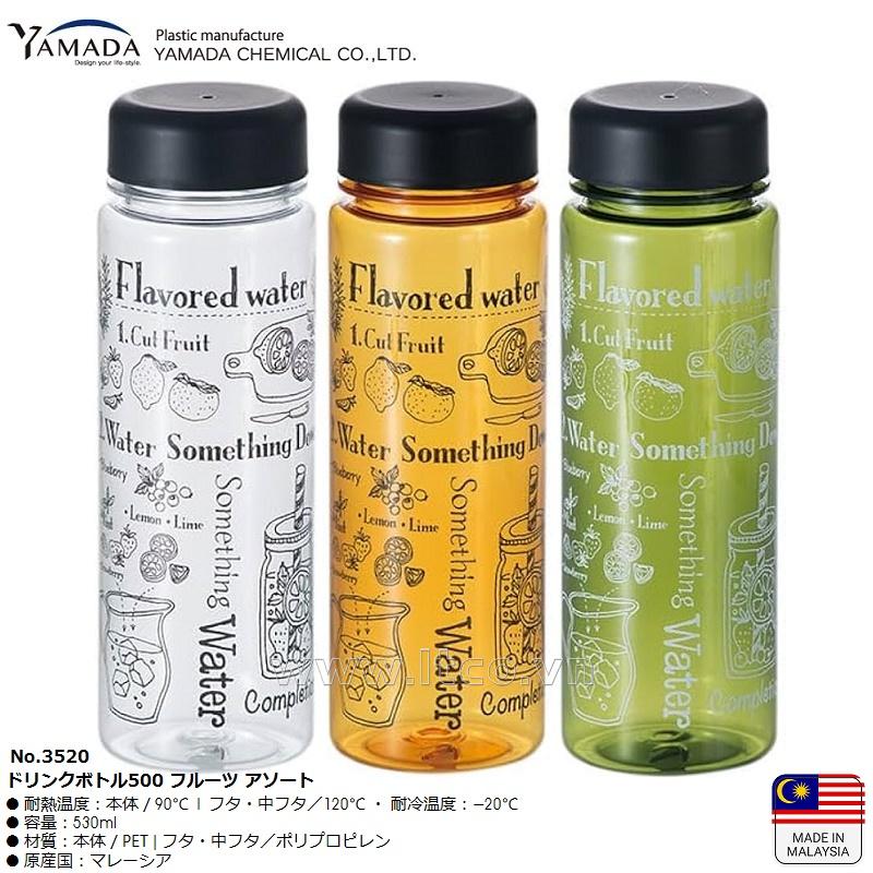 Bình nước tritan Yamada Fruit 500ml