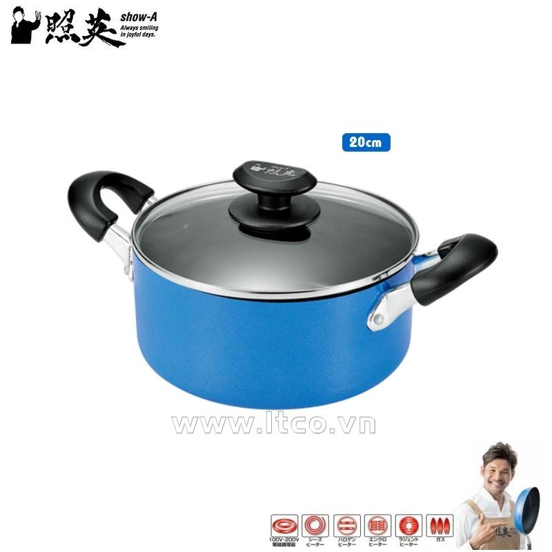 Nồi chống dính cao cấp 5 lớp đáy từ Show-A - Size 20cm