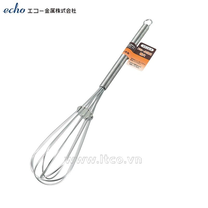 Dụng cụ đánh trứng inox bọt nhỏ Echo 205mm - XL