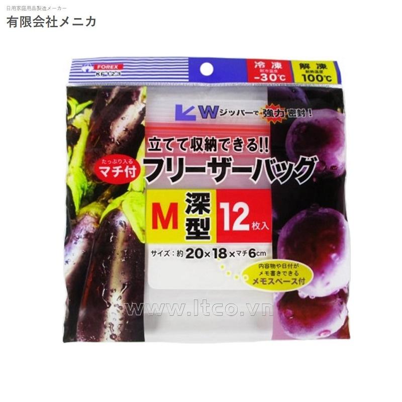 Set 12 túi Zip đựng thực phẩm size M