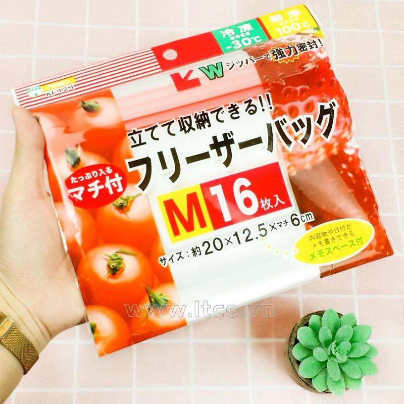 Set 16 túi Zip đựng thực phẩm size M
