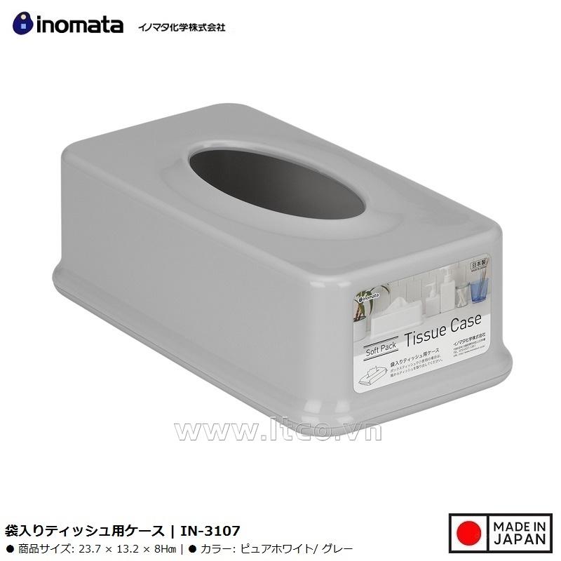 Hộp đựng khăn giấy Inomata Tissue Case - Gray
