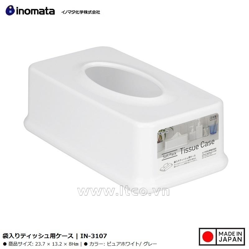 Hộp đựng khăn giấy Inomata Tissue Case - White