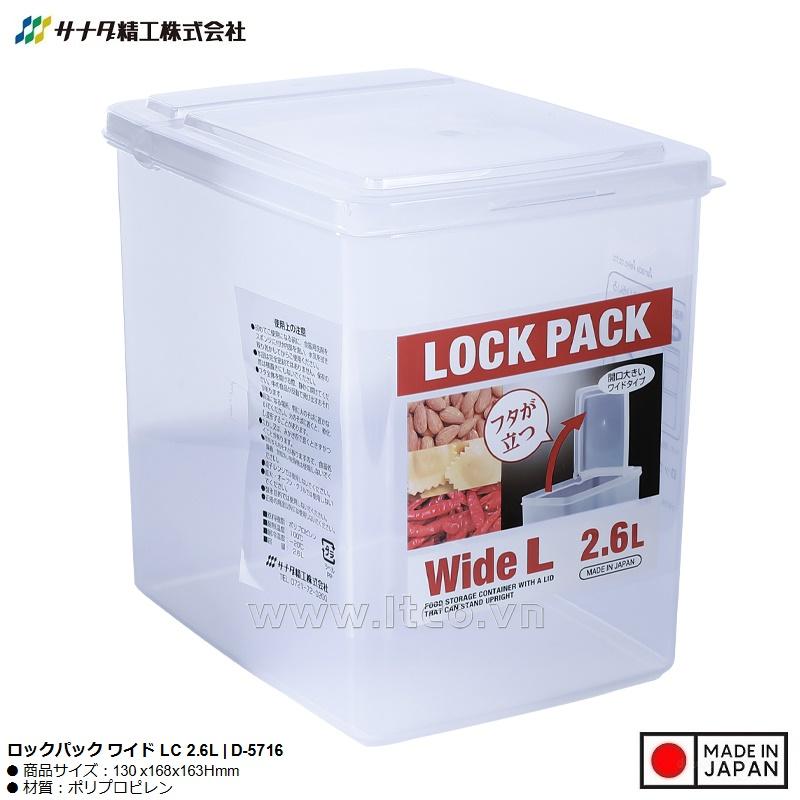 Hộp thực phẩm Sanada Lock Pack LC 2.6L