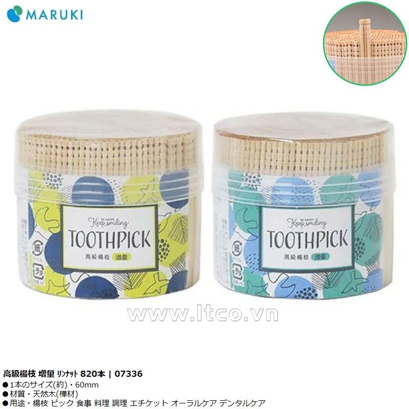 Set 820 chiếc tăm xỉa răng Maruki Linnut 60mm