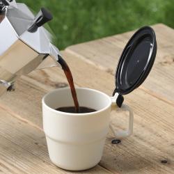 Cốc uống nước có nắp Inomata 360ml - Màu be_6