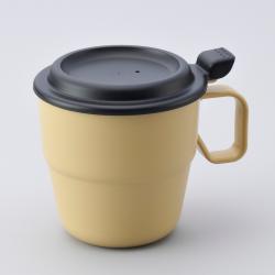 Cốc uống nước có nắp Inomata 360ml - Màu be_3