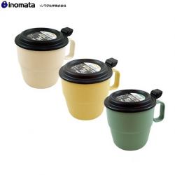 Cốc uống nước có nắp Inomata 360ml - Màu xanh_12