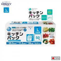 Hộp 50 túi đựng thực phẩm chịu nhiệt Ordiy size L_A